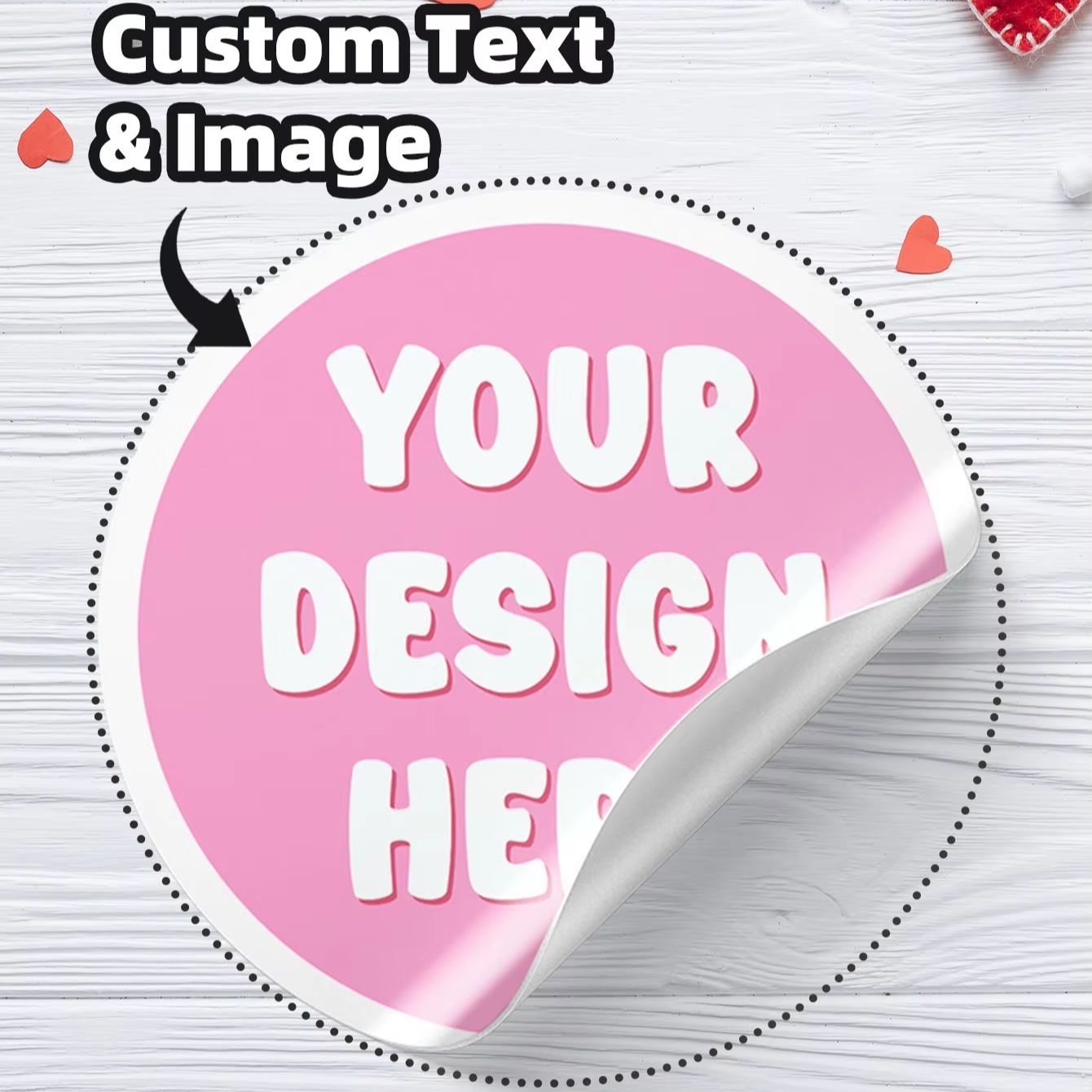 Personalised Candle Label - 1/48/96PCS Custom Round Waterproof Stickers Personalized