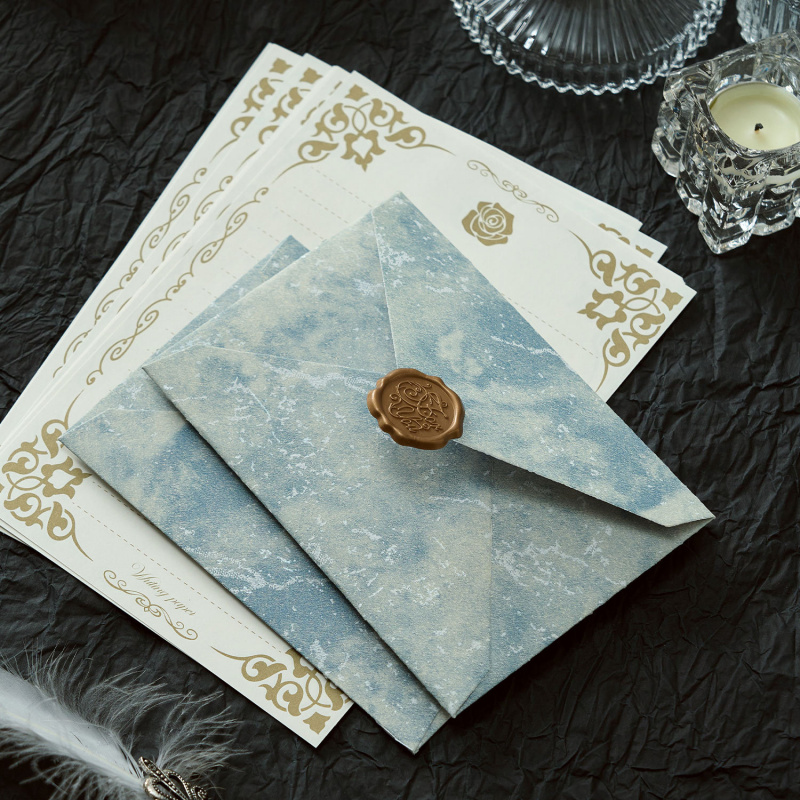 5pcs Gilded Shadow Envelope Ch - Wax Seal Letter Kit recension och pris