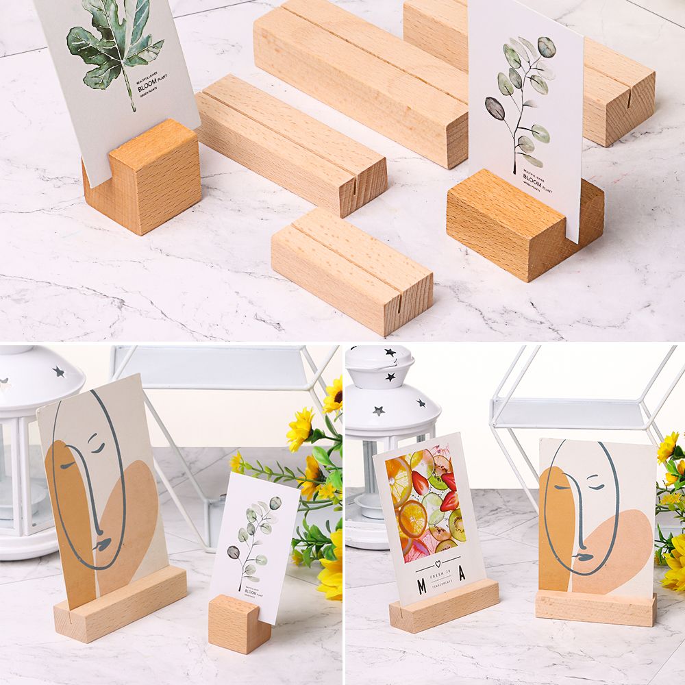 Picture Frame Base Desk Card N - Engraved Wood Frame recension och pris