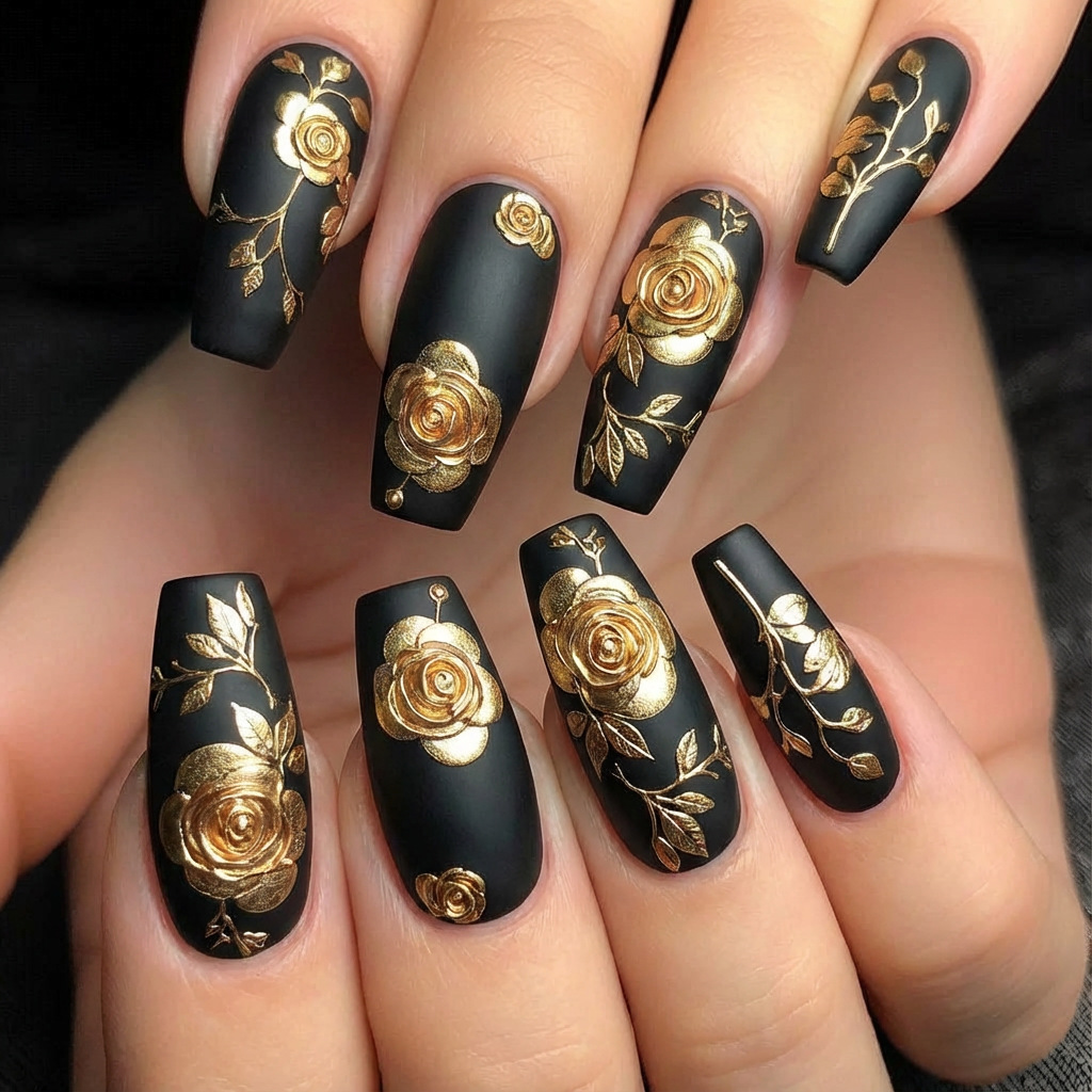 3D fake nails for women girls  - Pressed Flower Art recension och pris