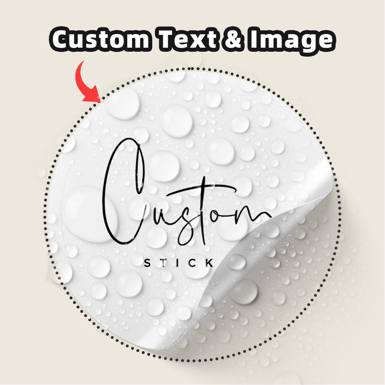 1-100Pcs Custom Waterproof Rou - Personalised Candle Label recension och pris