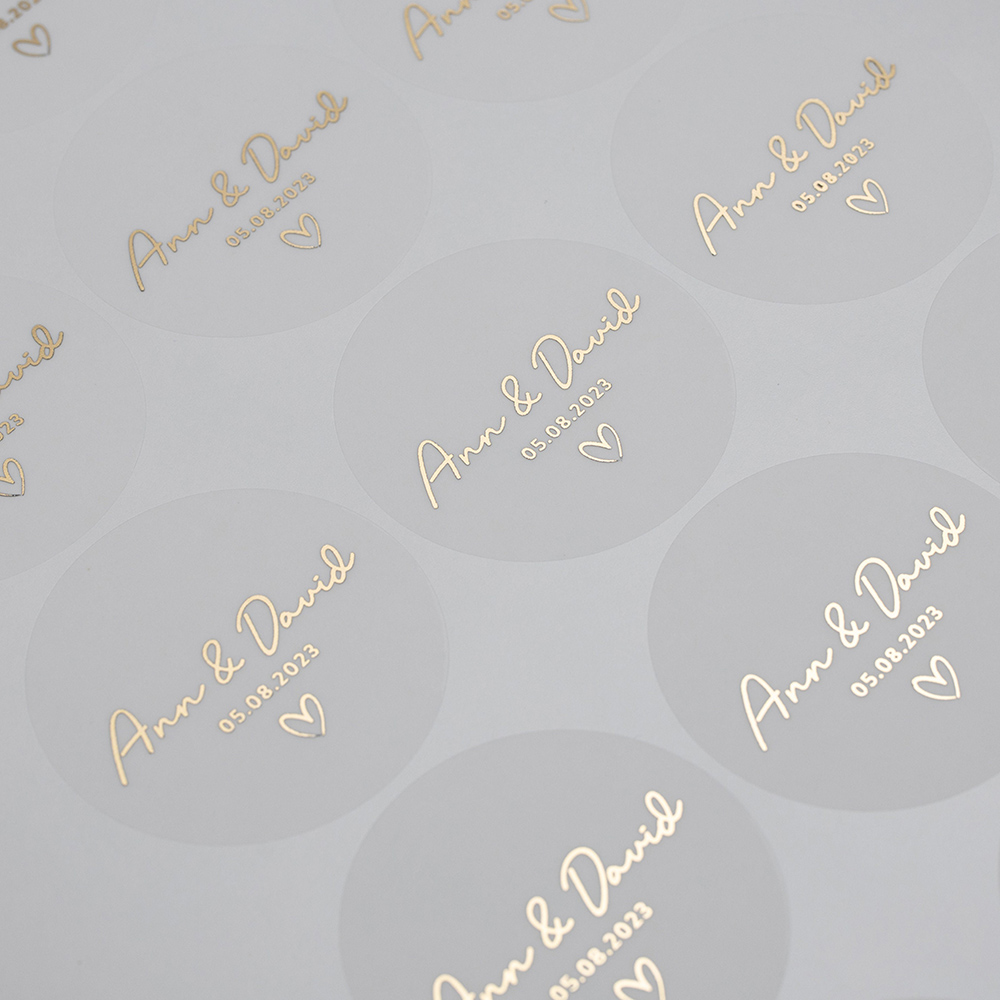 Custom 50pcs Round Gold Foil C - Personalised Candle Label recension och pris