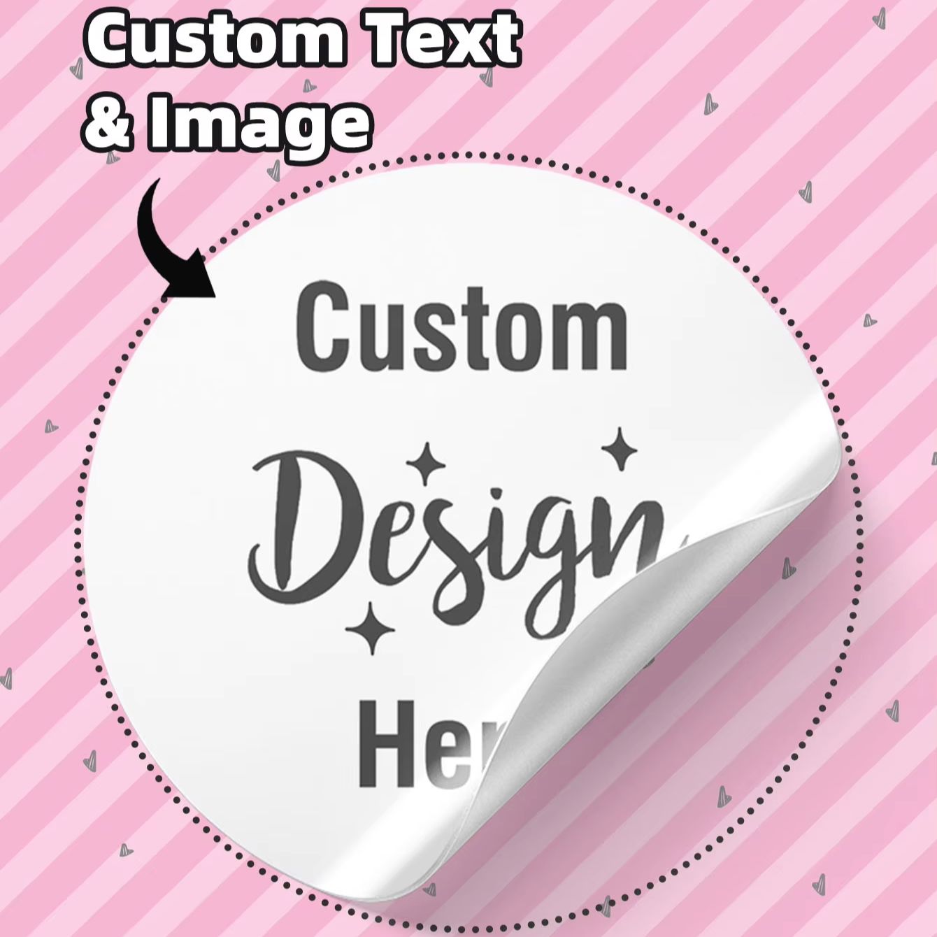 3/5/6CM Custom Waterproof Roun - Personalised Candle Label recension och pris