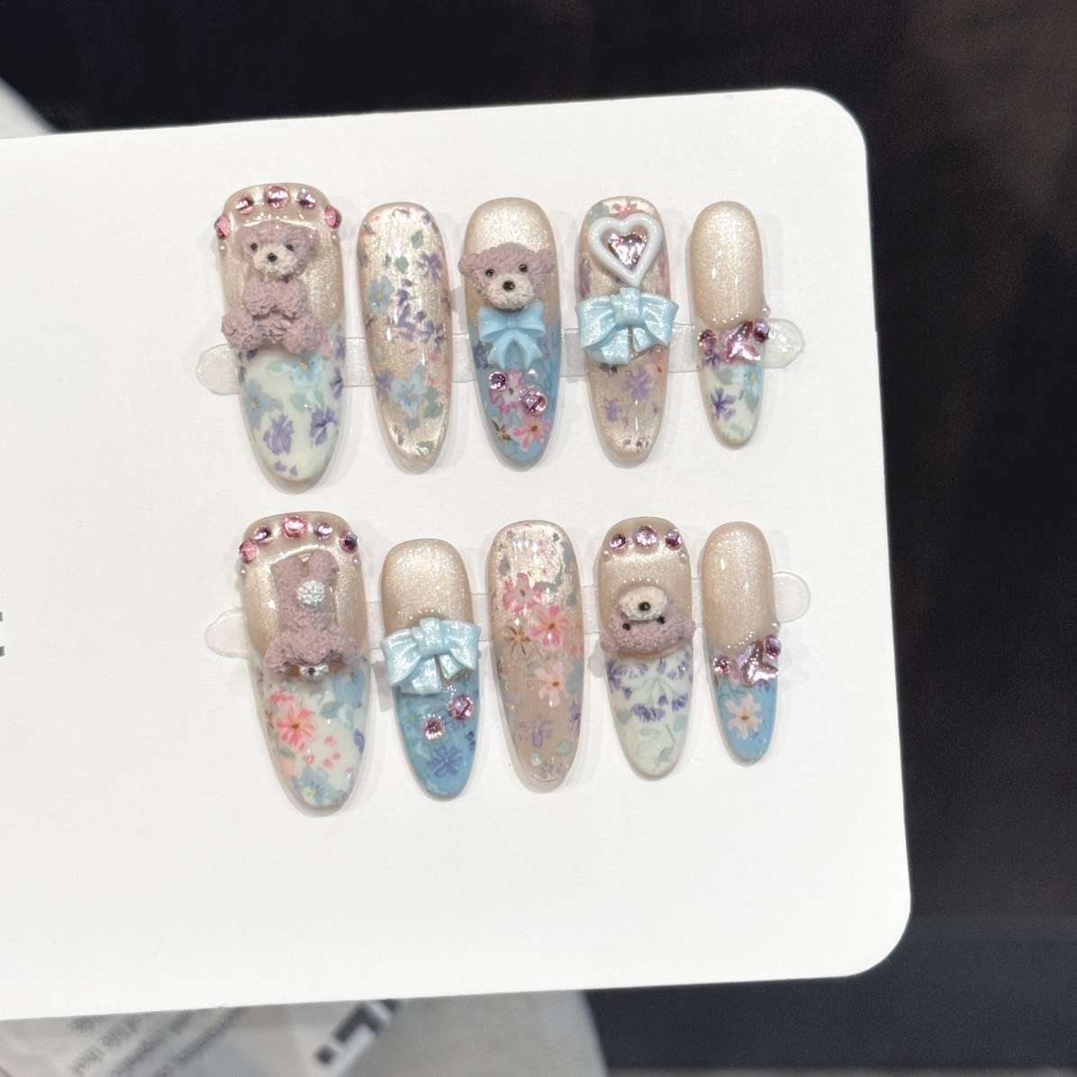 10Pcs Pure Hand-Pressed Oval N - Pressed Flower Art recension och pris