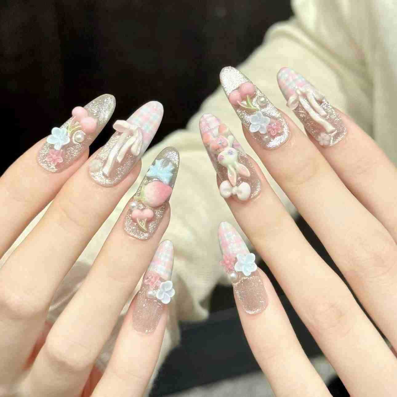10Pcs Pure Hand-Pressed Oval N - Pressed Flower Art recension och pris