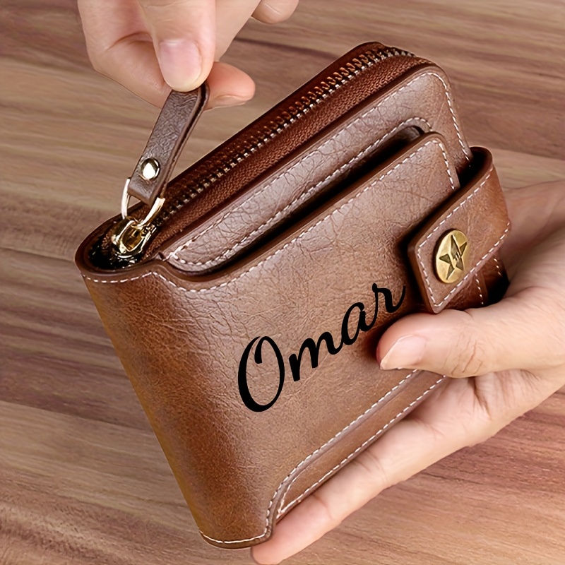 Custom Name Men's Wallet Gift  - Personalized Name Box recension och pris