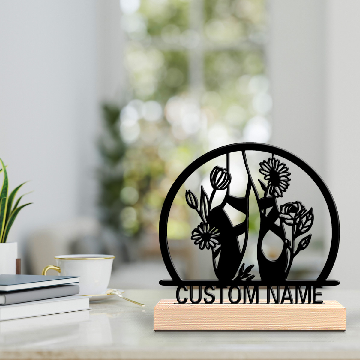 1pc beautiful personalized bal - Engraved Wood Frame recension och pris