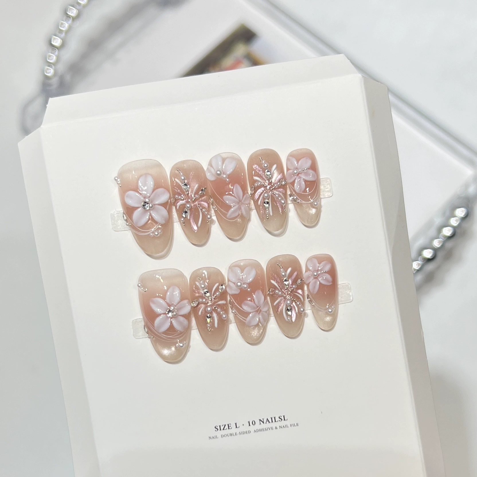 10Pcs Milky Nude Gentle Handma - Pressed Flower Art recension och pris